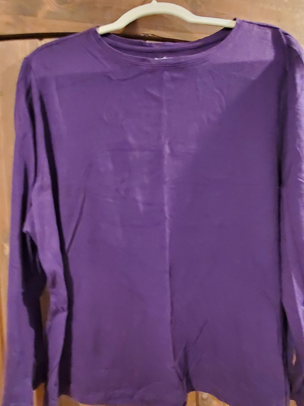 Dress Barn Purple Long Sleeve Tee